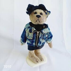 Vtg Brass Button Bears Roxy 1980s with‎ Stand 20th Century Collectibles Pickford